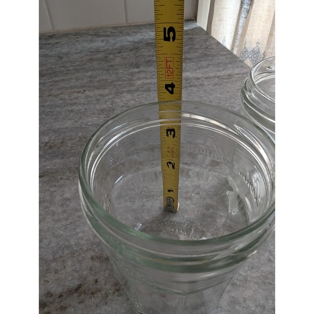 Set Of 3 Empty Bonne Maman 13 oz Glass Jam Jelly Jar